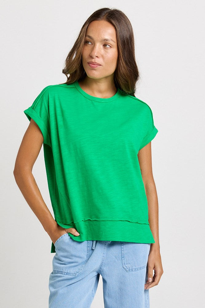 Shirley Short Sleeve Tee - Green | Betty Basics