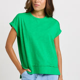 Shirley Short Sleeve Tee - Green | Betty Basics