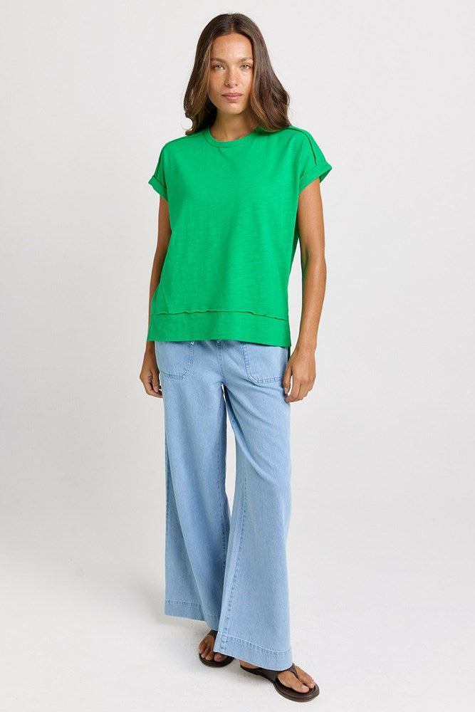 Shirley Short Sleeve Tee - Green | Betty Basics