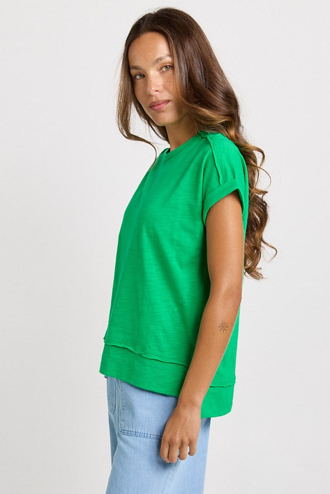 Shirley Short Sleeve Tee - Green | Betty Basics