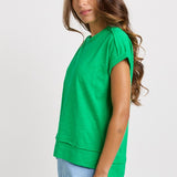 Shirley Short Sleeve Tee - Green | Betty Basics