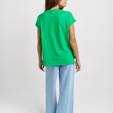 Shirley Cotton Slub Tee - Green