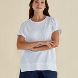 Shirley Short Sleeve Tee - White