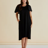 Sawyer Embroidered Dress - Black