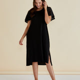 Sawyer Embroidered Dress - Black