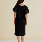 Sawyer Embroidered Dress - Black