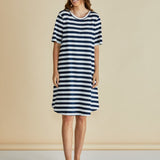 Eloise T-Shirt Dress - Navy Stripe