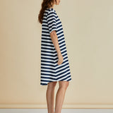 Eloise T-Shirt Dress - Navy Stripe
