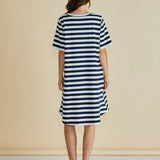Eloise T-Shirt Dress - Navy Stripe