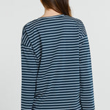 Vienna Tee - Navy/White/Blue Stripe
