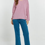 Vienna Tee - Pink/Purple/Red Stripe