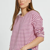 Vienna Tee - Pink/Purple/Red Stripe