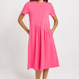 Ava Asymmetrical Dress - Pink | Betty Basics