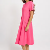 Ava Asymmetrical Dress - Pink | Betty Basics