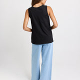 Rory Cotton Slub Tank - Black