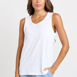 Rory Slub Tank - White | Betty Basics