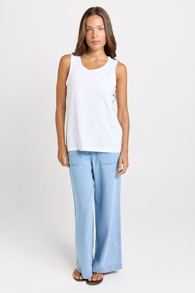Rory Slub Tank - White | Betty Basics