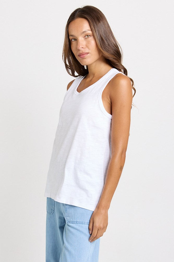 Rory Slub Tank - White | Betty Basics