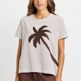 Tibby Tee - Chocolate Stripe | Betty Basics