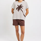 Tibby Tee - Chocolate Stripe | Betty Basics