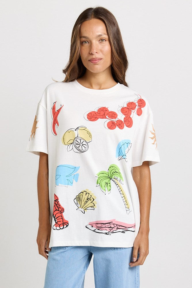 Weekend Tee - Harvest Print | Betty Basics