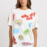 Weekend Tee - Harvest Print | Betty Basics