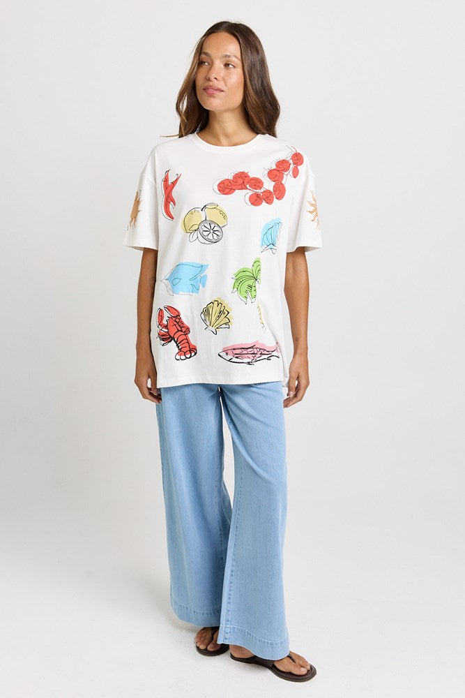 Weekend Tee - Harvest Print | Betty Basics