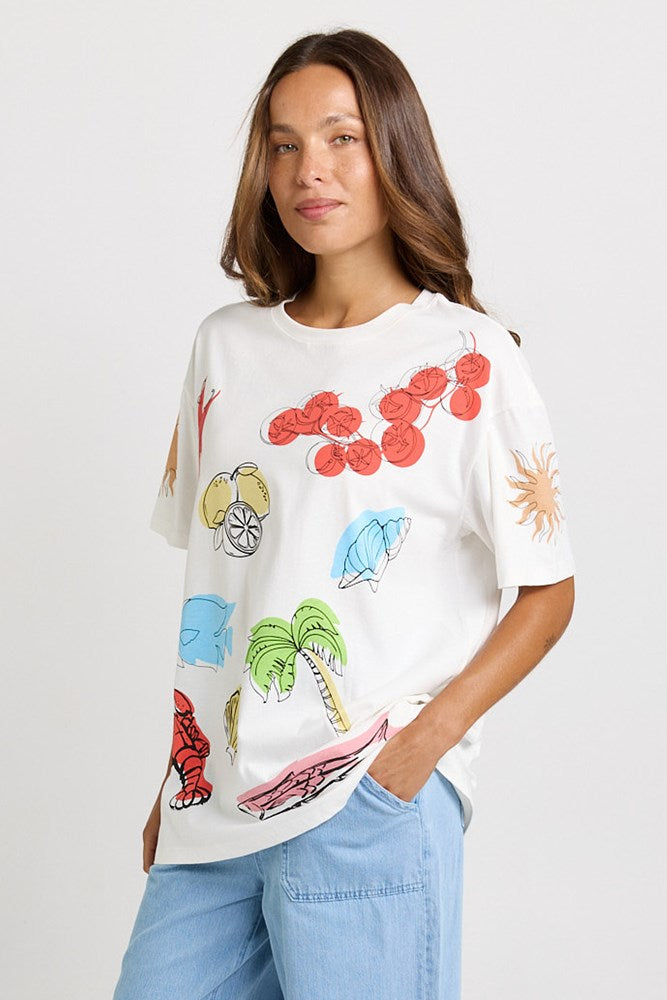 Weekend Tee - Harvest Print | Betty Basics