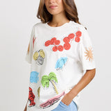 Weekend Tee - Harvest Print | Betty Basics