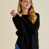 Jessie Long Sleeve Tee - Black