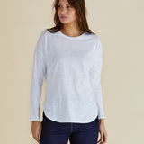 Jessie Long Sleeve Tee - White