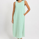 Sabrina Maxi Dress - Green Stripe | Betty Basics