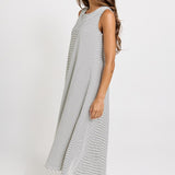 Sabrina Maxi Dress - Navy Stripe | Betty Basics