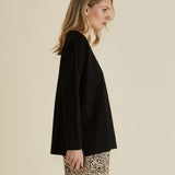 Brixley Long Sleeve Top - Black