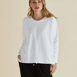 Brixley Long Sleeve Top - White