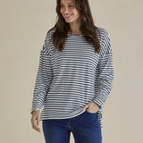 Hendrix Ribbed Long Sleeve Tee - Stripe