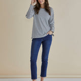 Hendrix Ribbed Long Sleeve Tee - Stripe