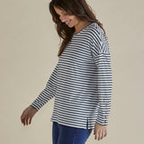 Hendrix Ribbed Long Sleeve Tee - Stripe