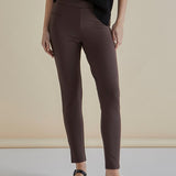 Gwen Ponte Legging - Brown