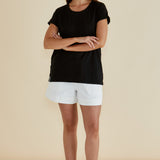 Caia Crew Tee - Black