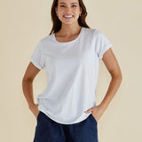 Caia Crew Tee - White