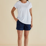 Caia Crew Tee - White