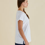 Caia Crew Tee - White