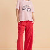 Relax Boxy Tee - Boston Print