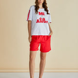 Relax Boxy Tee - Cherry Print