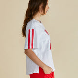 Relax Boxy Tee - Cherry Print