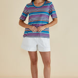 Riley Tee - Multi Stripe