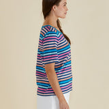Riley Tee - Multi Stripe