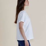 Arabella Lace Tee - White
