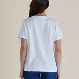 Arabella Lace Tee - White